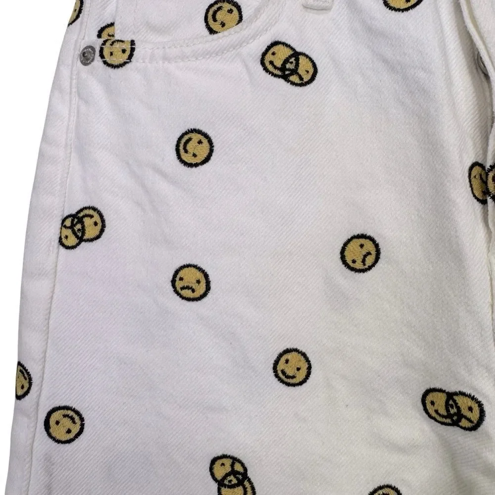 NEW Reformation Mixed Emotions High Rise Straight Jeans Vintage White Size 24 - Picture 9 of 12